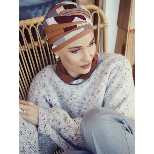 Shanti turban Caramel graphics 3